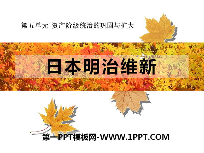 《日本明治維新》資產階級統治的鞏固與擴大PPT課件