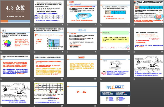 《众数》PPT课件2
（2）