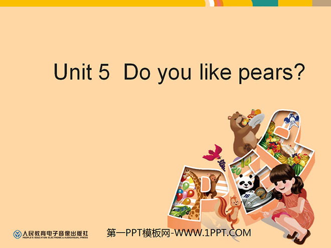 "Do you like pears?" Teaching Suggestions PPT Courseware
