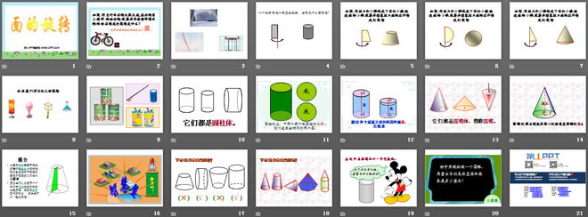 《面的旋转》圆柱与圆锥PPT课件2
（2）