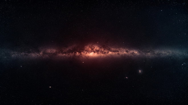 Purple starry sky slideshow background image