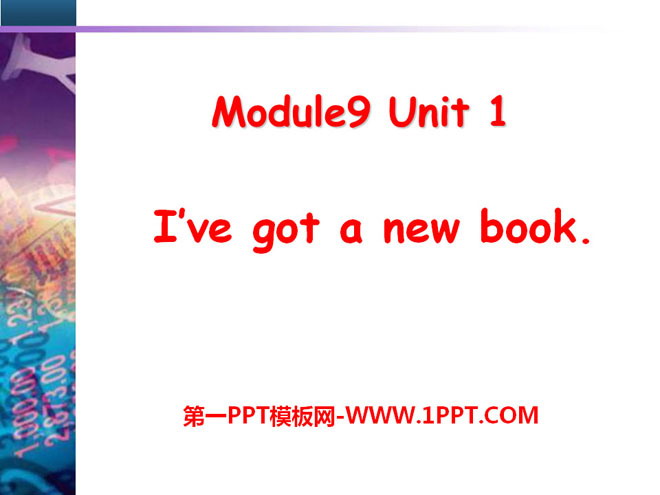 "I've got a new book" PPT courseware 3