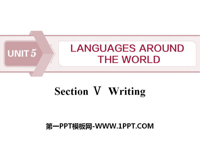 《Languages ​​Around The World》Writing PPT