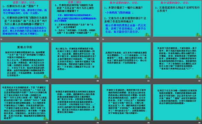 《海鸥乔那坦》PPT
（4）