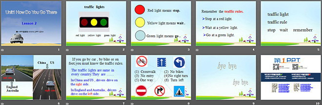 《Unit1 How Do You Go There》第二课时PPT课件
（2）