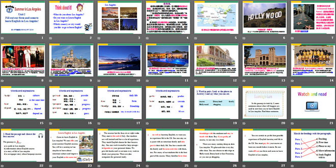 《Fill out our form and come to learn English in Los Angeles!》Summer in Los Angeles PPT课件（2）