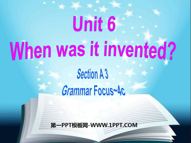 "When was it invented?" PPT courseware 3