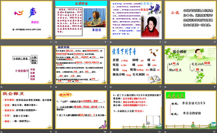 《心声》PPT
（2）