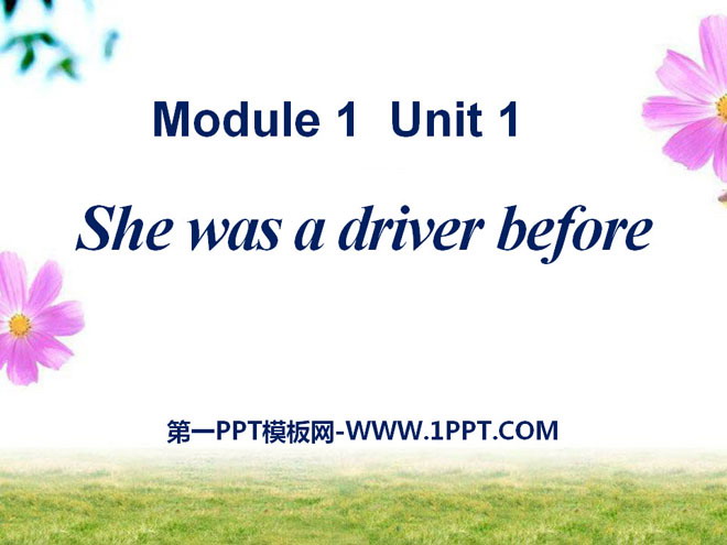 《She was a driver before》PPT课件4
