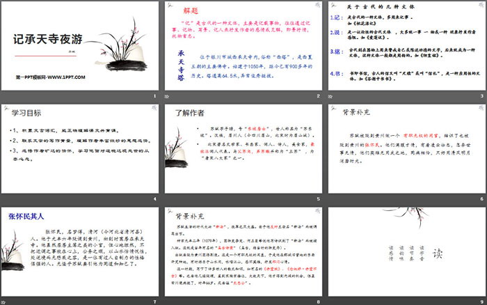 《记承天寺夜游》短文两篇PPT教学课件（2）