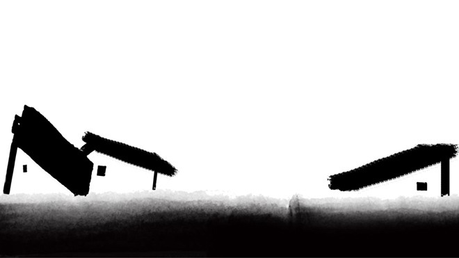 6張古典水墨中國風PPT背景圖片