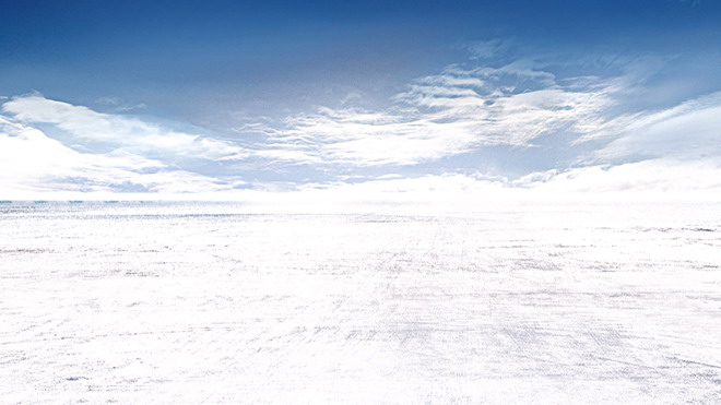 天空下的雪地PPT背景圖片