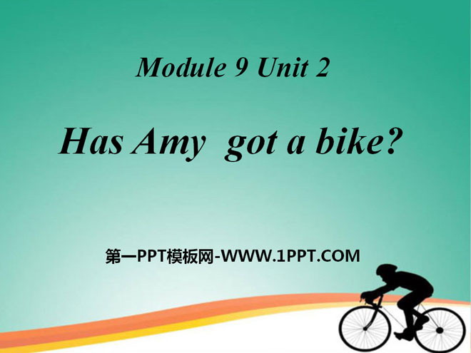 "Has Amy got a bike?" PPT courseware 3