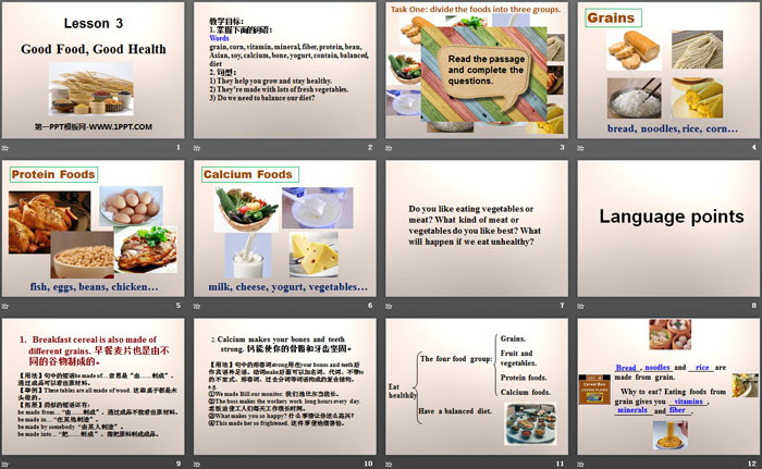 《Good Food,Good Health》Stay healthy PPT（2）