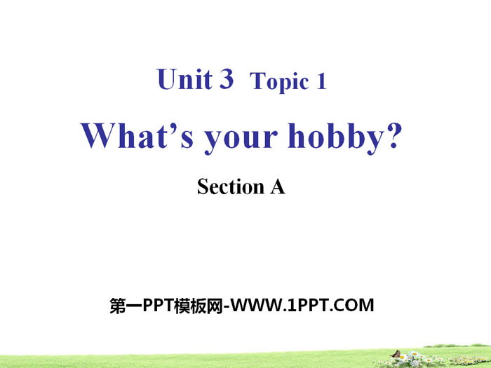 "What's your hobby?" SectionA PPT