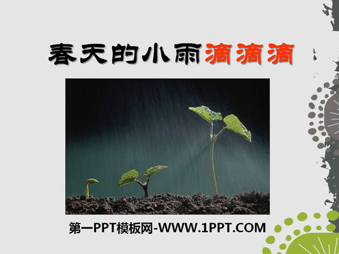 《春天的小雨滴滴滴》PPT课件3
