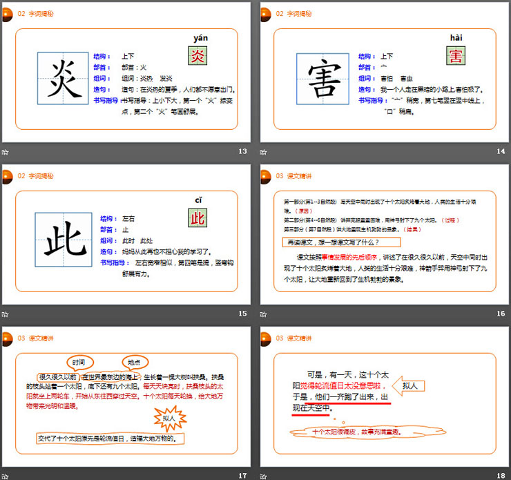 《羿射九日》PPT课件免费下载（4）