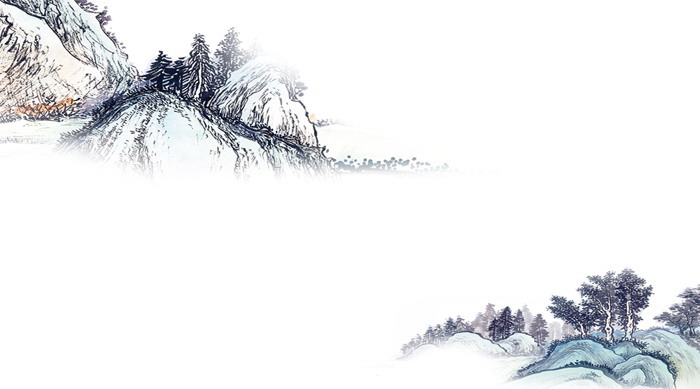 Ink landscape Chinese wind PPT background picture