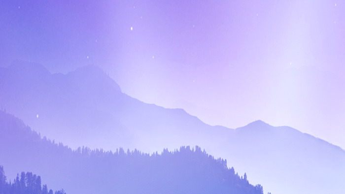 紫色淡雅群山PPT背景圖片