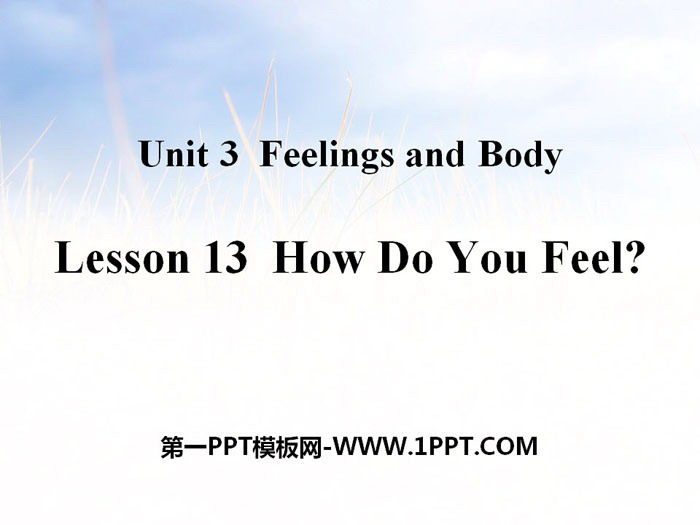 《How Do You Feel?》Feelings and Body PPT Teaching Courseware