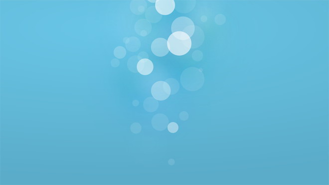 藍色簡潔氣泡PPT背景圖片