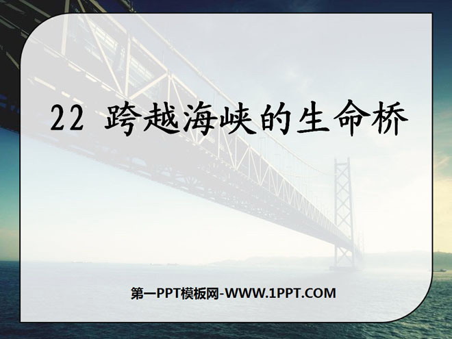 《跨越海峡的生命桥》PPT课件9
