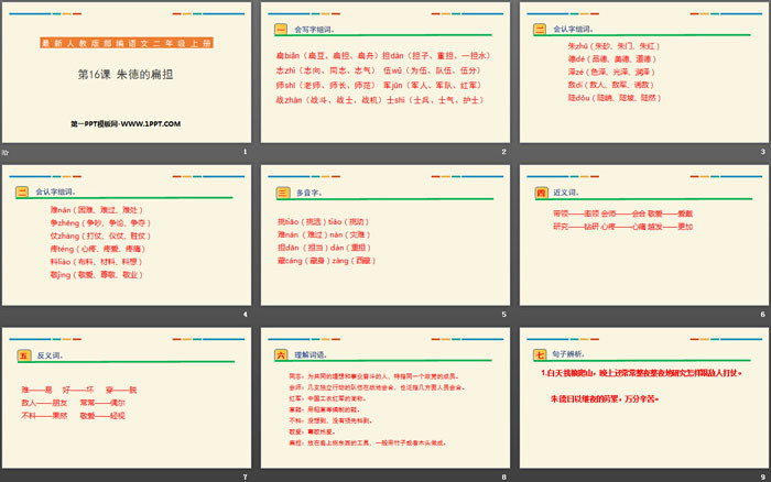 《朱德的扁担》PPT优秀课件（2）