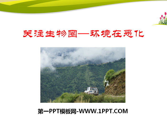 《關註生物圈-環境在惡化》PPT