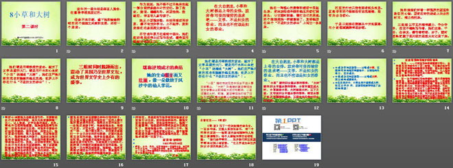 《小草和大树》PPT课件2
(2)