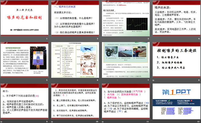 《噪声的危害和控制》声现象PPT课件9（2）