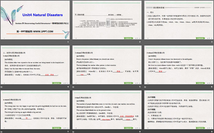 《Natural Disasters》Discovering Useful Structures PPT课件（2）
