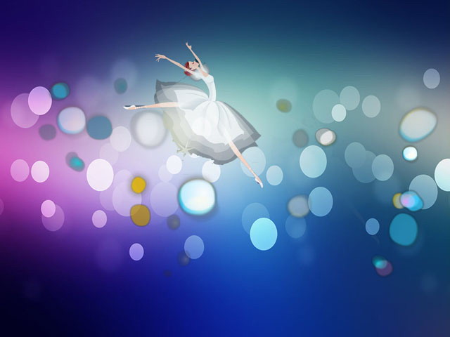 Beautiful ballerina girl PowerPoint animation download