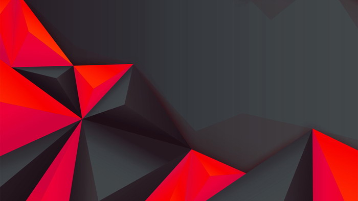 Black and red polygonal PPT background picture