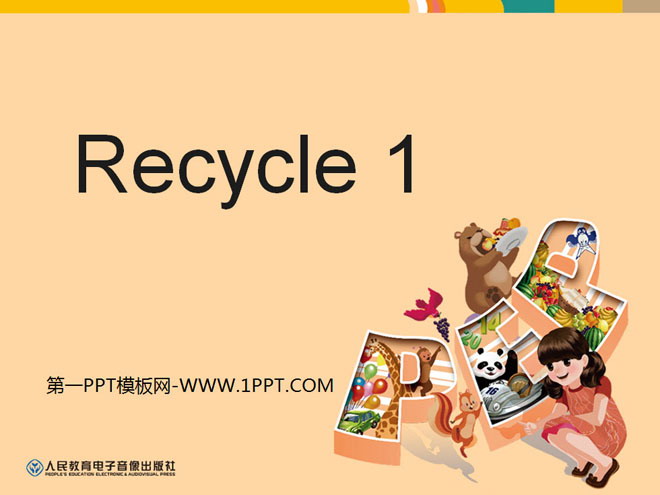 People's Education Press PEP third-grade English volume 2 "recycle1" teaching suggestions PPT courseware by class time