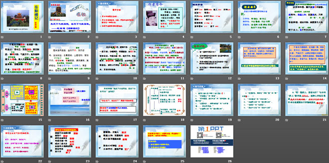 《岳阳楼记》PPT课件12
（2）