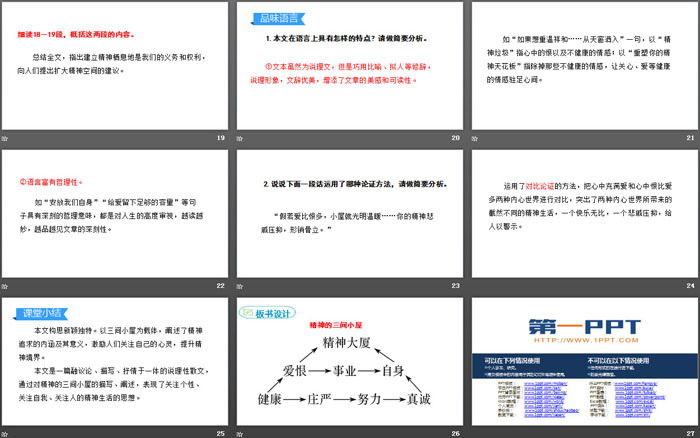 《精神的三间小屋》PPT优秀课件下载（4）