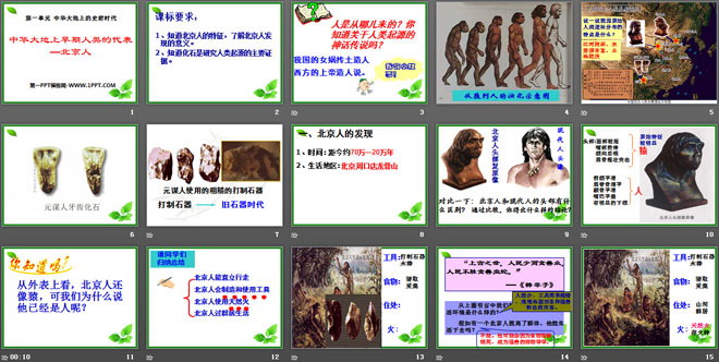 《中华大地早期人类的代表―北京人》中华大地上的史前时代PPT课件2（2）