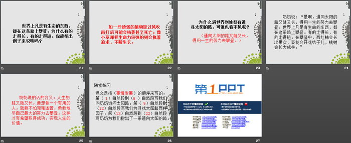 《太阳路》PPT
（4）