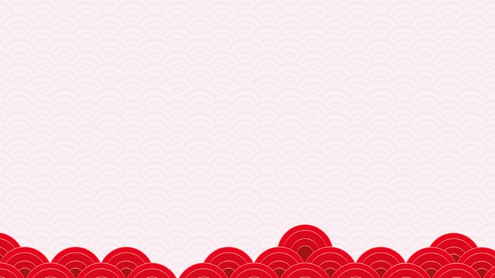 四张红色灯笼梅花背景的新年春节PPT背景图片（4）