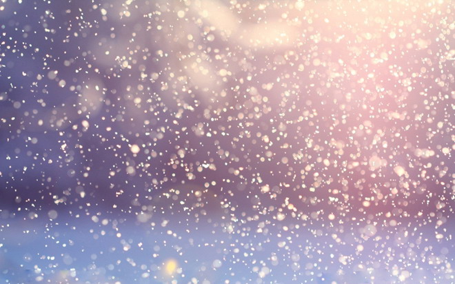 A group of starry sky snowflakes natural PPT background pictures