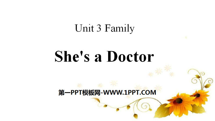 《She's a Doctor》Family PPT