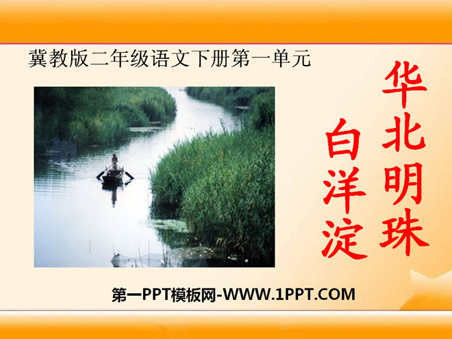 "Pearl of North China Baiyangdian" PPT courseware