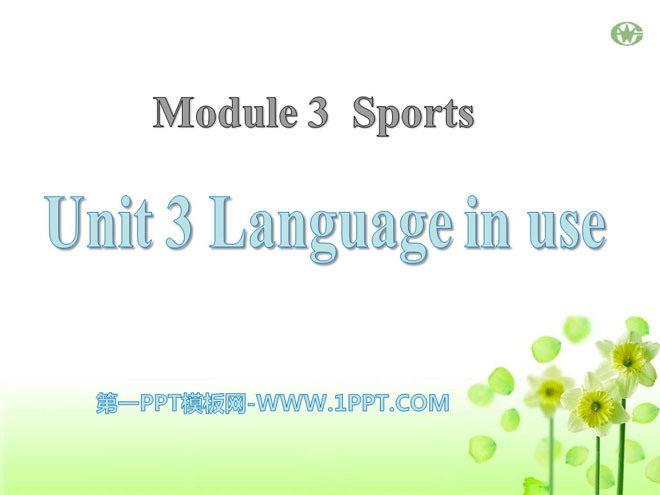 《Language in use》Sports PPT课件