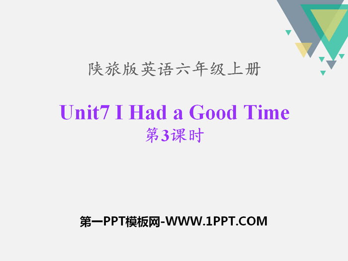 "I Had a Good Time" PPT download