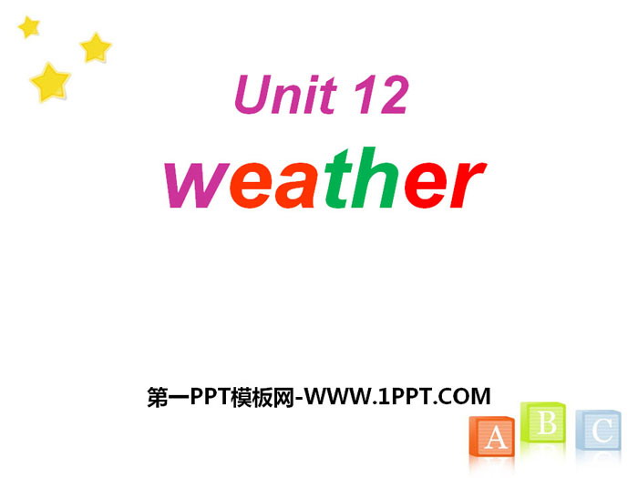 "Weather" PPT courseware