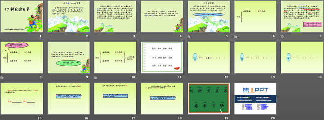 《神农尝百草》PPT课件2
（2）