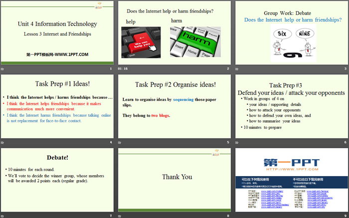 《Information Technology》Lesson3 Internet and Friendships PPT（2）