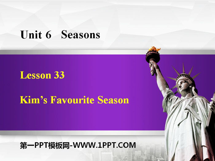 "Kim's Favorite Season" Seasons PPT
