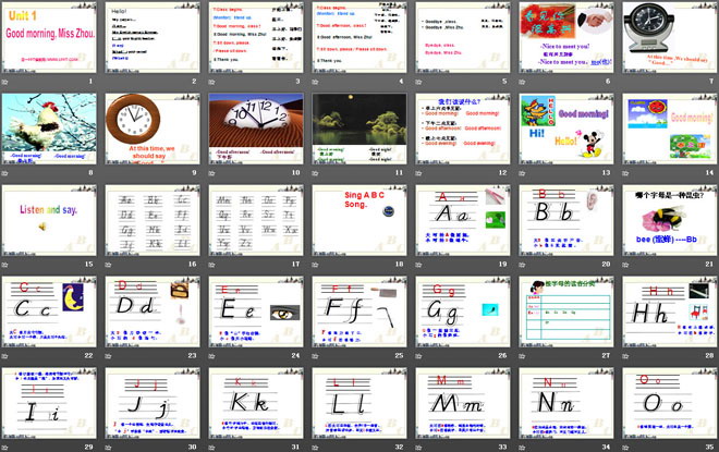 《Good morning,MissZhou》PPT课件2
（2）