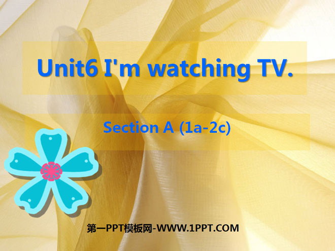 "I’m watching TV" PPT courseware 6